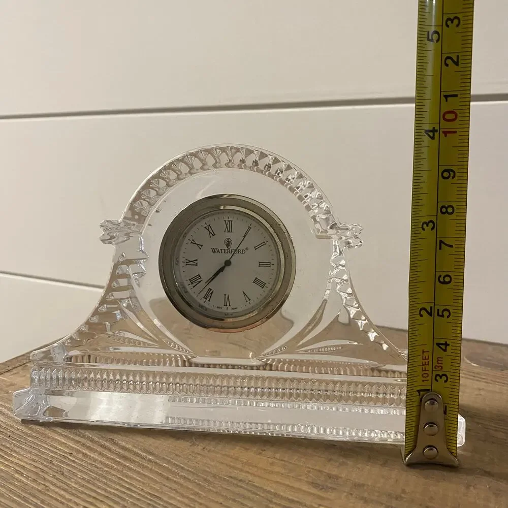 Vintage Waterford Devenish Small Crystal Clock Mantel Piece Decor